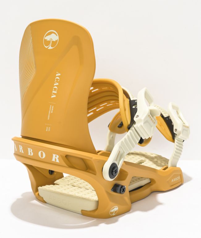 Arbor Women's Acacia Yellow Snowboard Bindings 2022