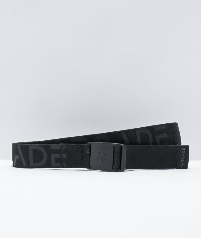 Arcade Zone Stamp Black Clasp Belt