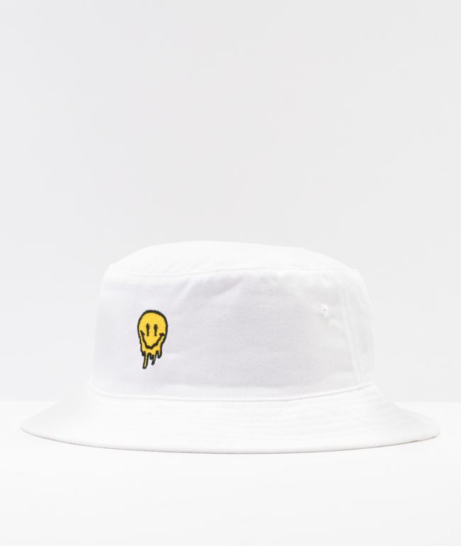 Artist Collective Drip Face White Bucket Hat