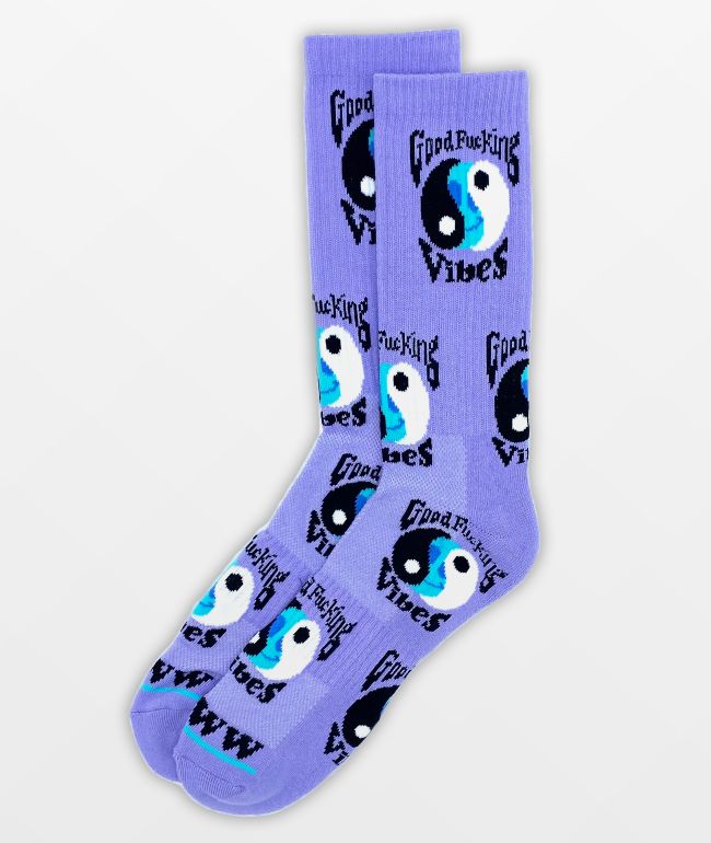 Artist Collective Good F'ing Vibes calcetines lavanda