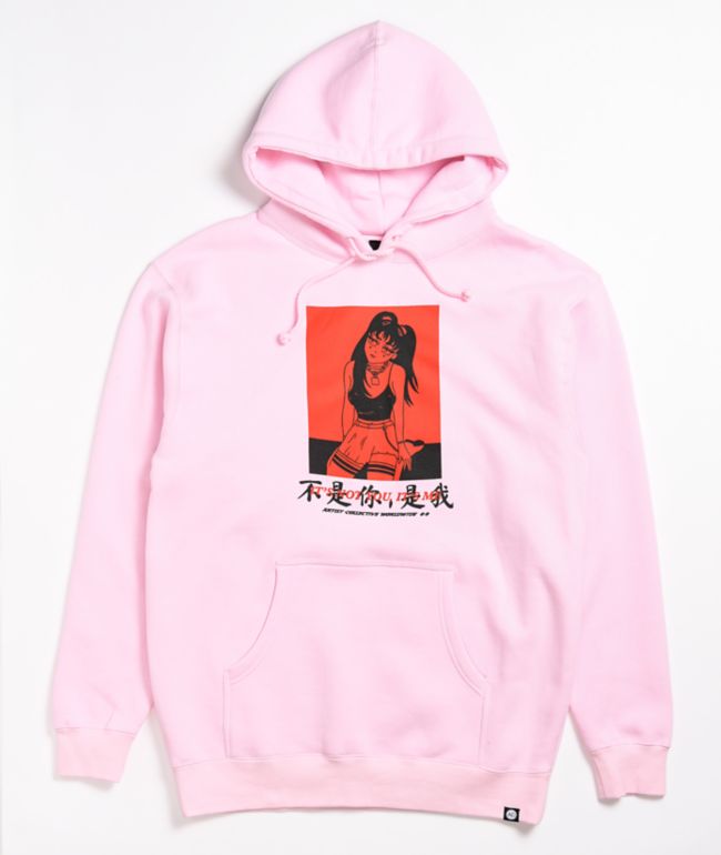 Artist Collective Not You Kanji Pink Hoodie