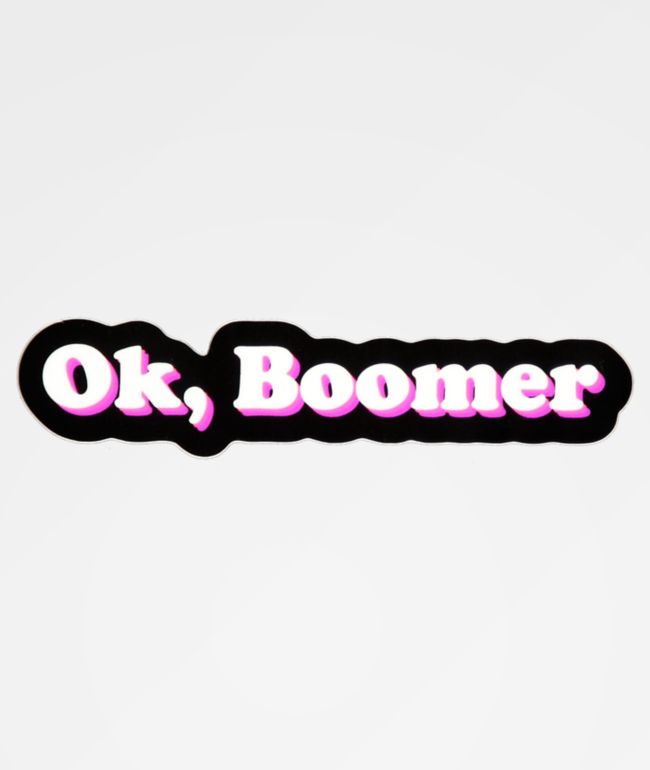 Artist Collective Ok Boomer Bubble Blue Sticker Zumiez