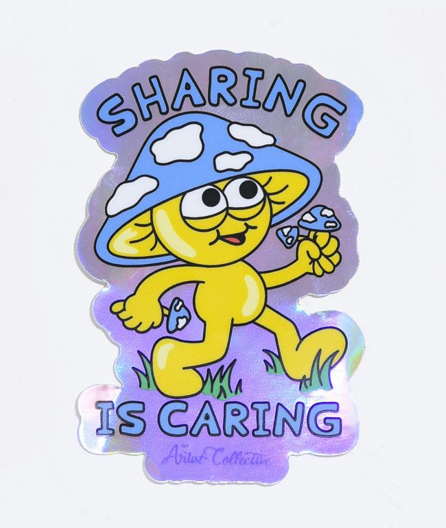 Artist Collective Sharing Is Caring Sticker