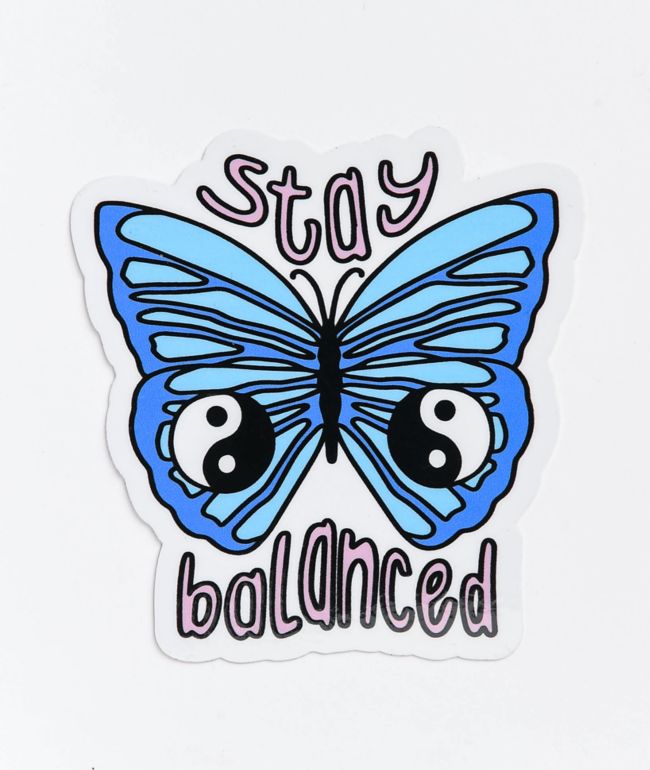 Artist Collective Stay Balanced Sticker Zumiez