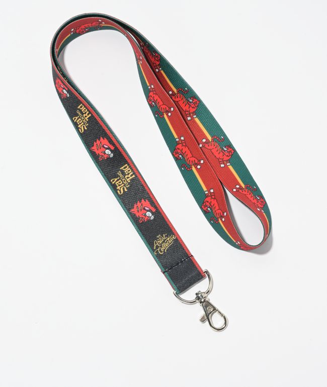 Artist Collective Stay Rad Red & Green Lanyard