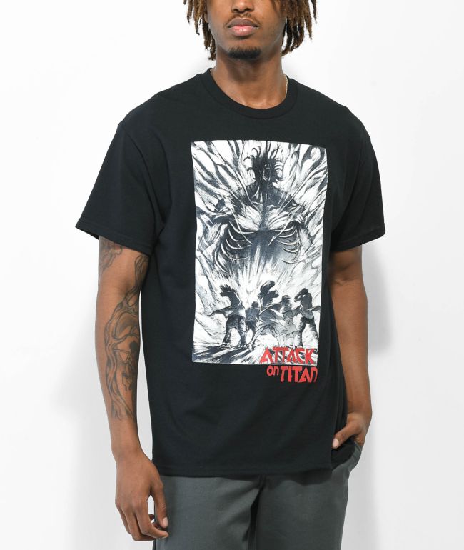 Attack On Titan Titan Powers Black T-Shirt
