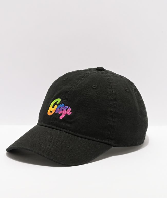 BROCKHAMPTON Gay Gradient Black Strapback Hat
