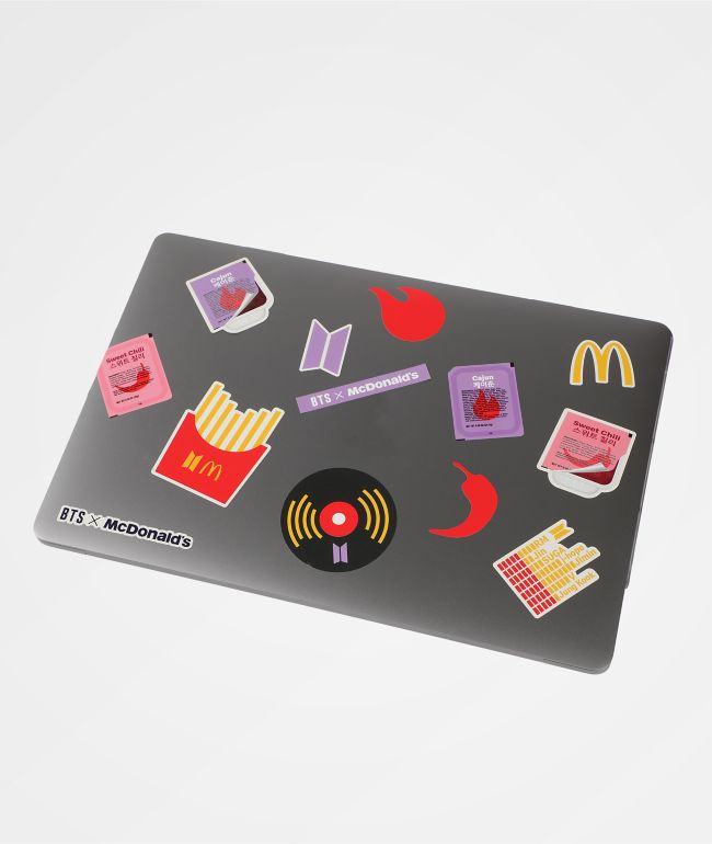 BTS x McDonald's Logo Conjunto de pegatinas variadas