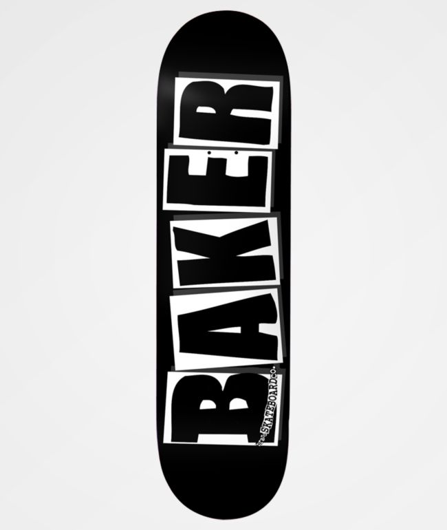 Baker Brand Logo 8 12 Black White Skateboard Deck Zumiez