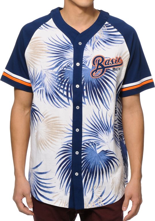 floral baseball jersey