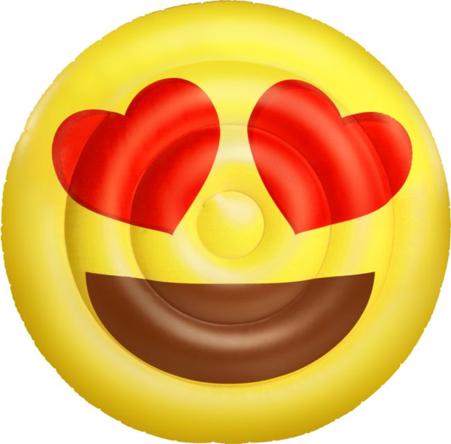 Big Mouth Inc Hearts Emoji Flotador De Piscina Zumiez