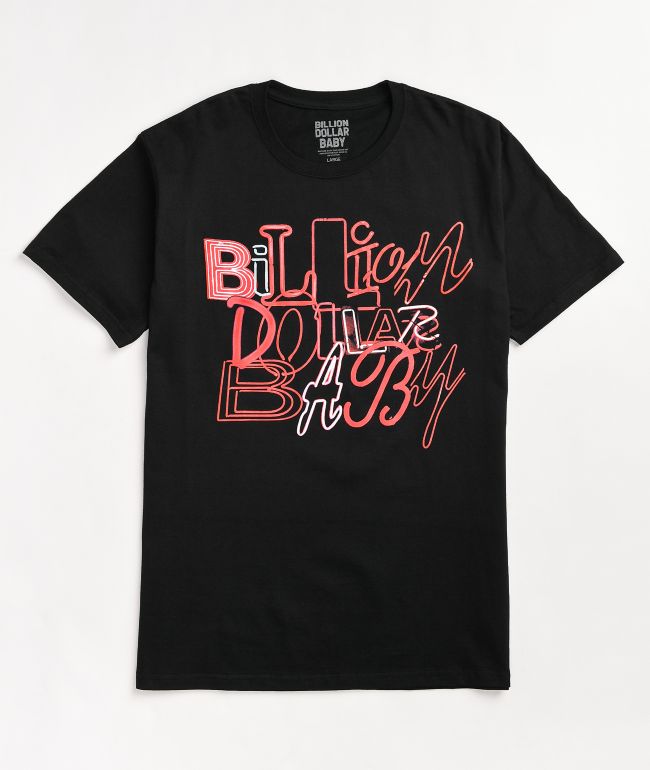 Billion Dollar Baby Neon Light Black TShirt