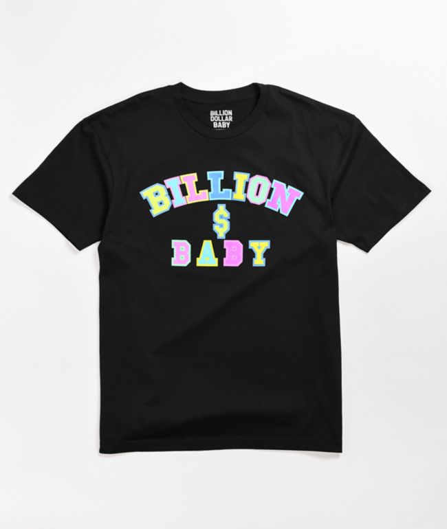 Billion Dollar Baby Stacked Black T-Shirt