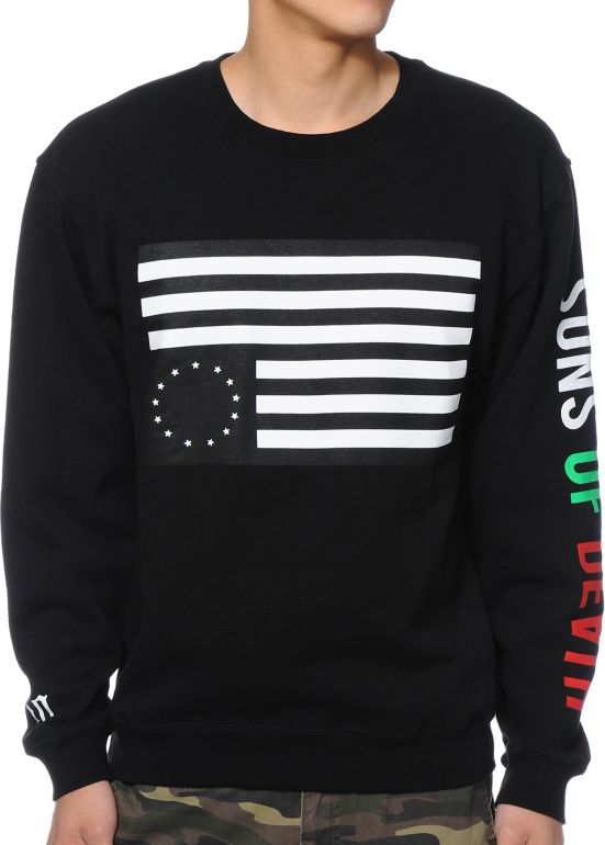 black scale sweater