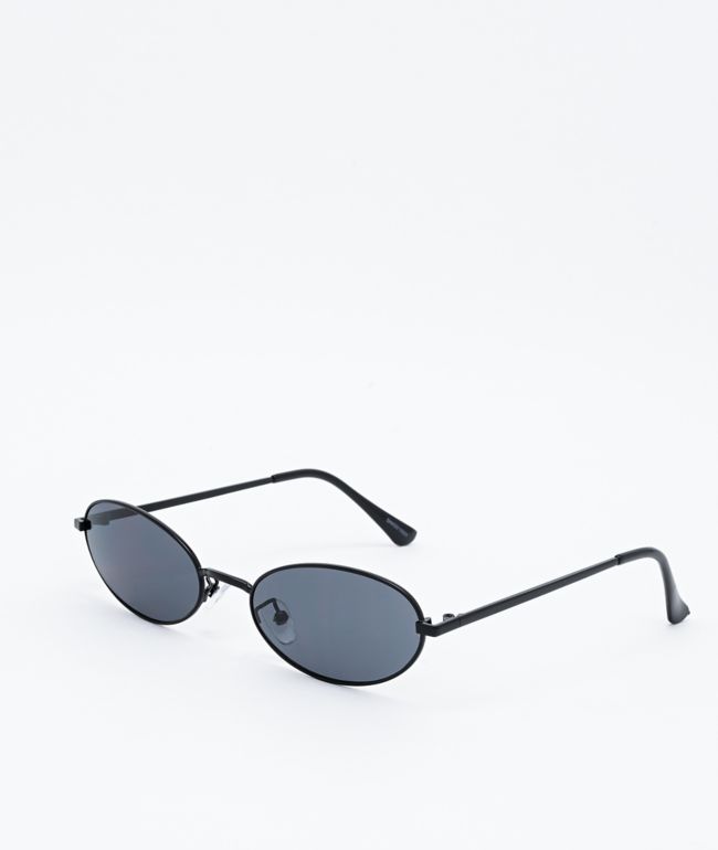 Gafas negro negro Oval