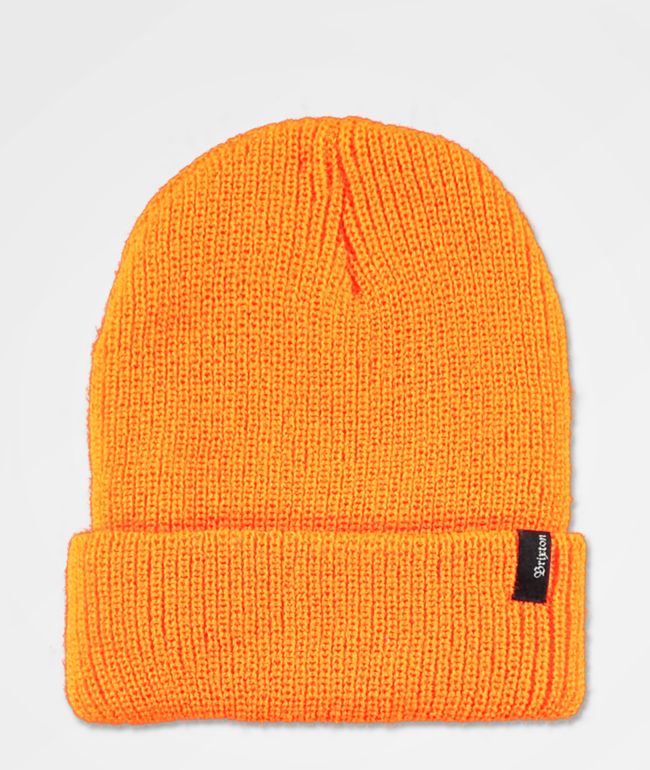 Brixton orange beanie clearance