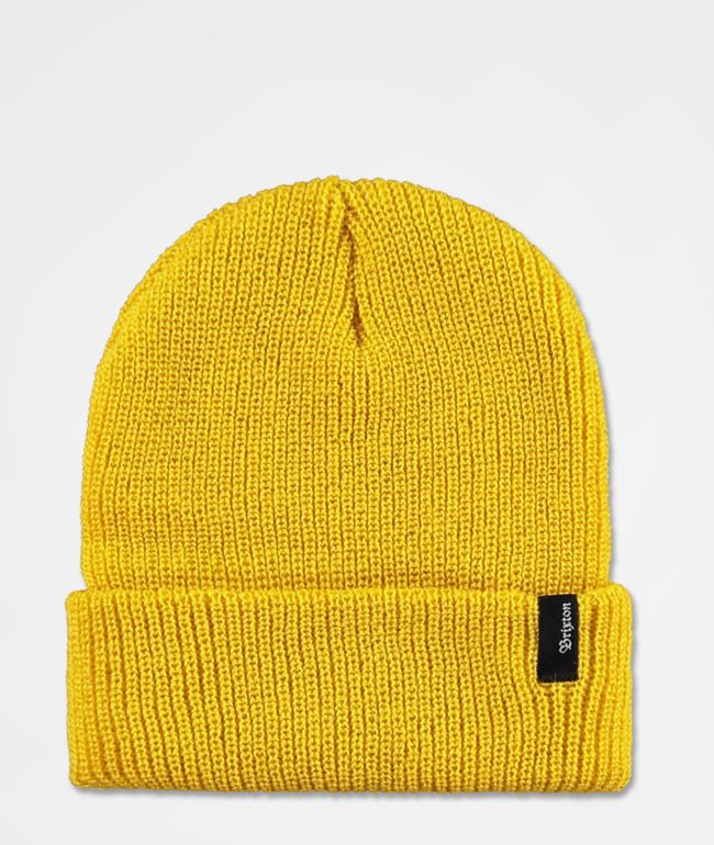 Brixton heist beanie mustard