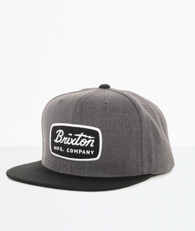 Brixton Jolt Charcoal \u0026 Black Snapback