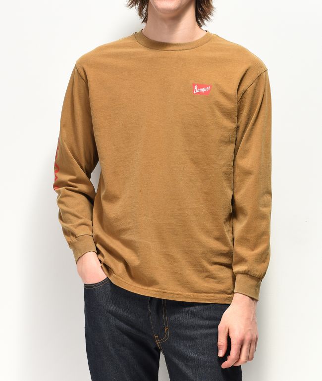Brixton X Coors Banquet Brown Long Sleeve T Shirt