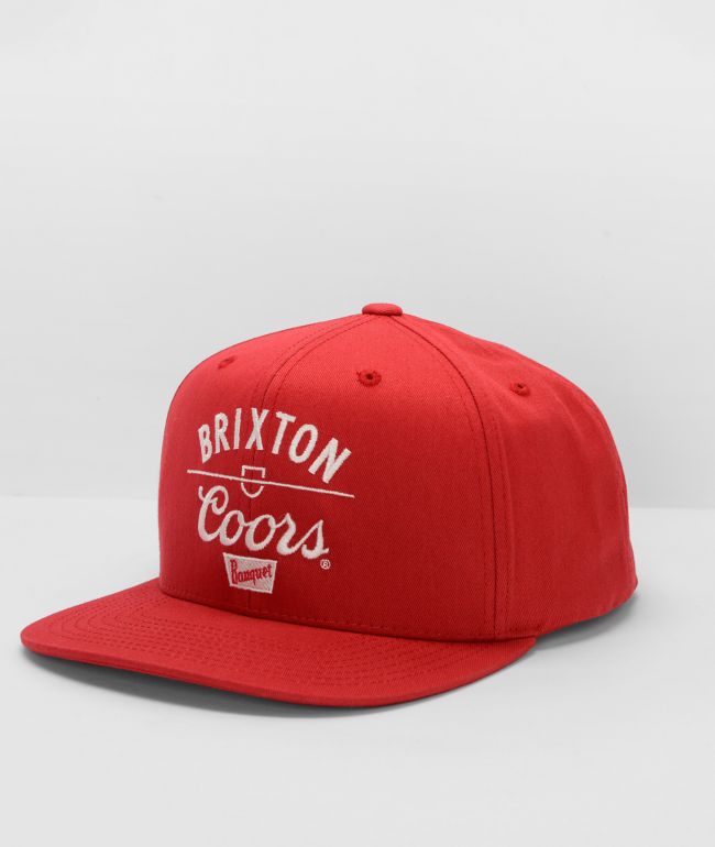 Brixton x Coors Labor Red Snapback Hat