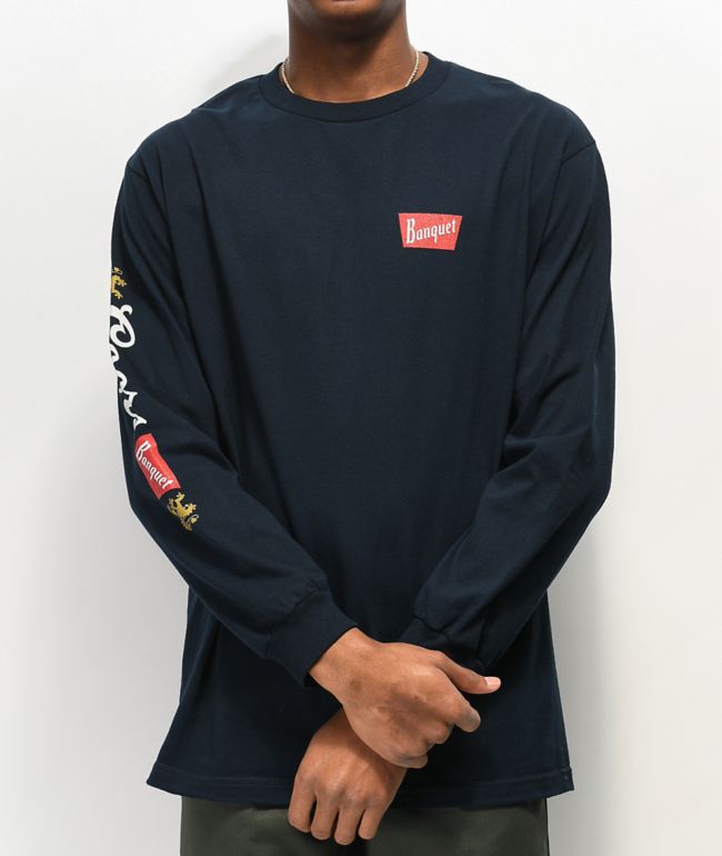 Brixton x Coors Primary Navy Long Sleeve T-Shirt