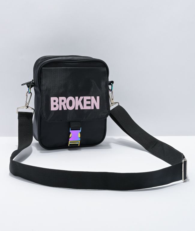 Broken Promises Crosshairs Black Shoulder Bag