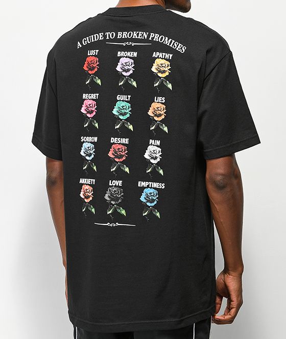 Broken Promises Feeled Guide Black T-Shirt