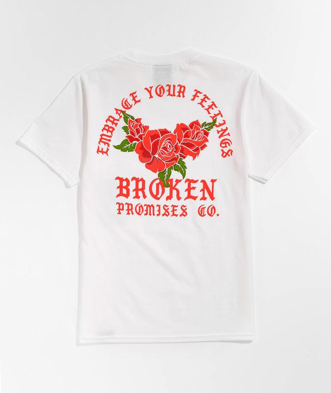 Broken Promises Kids' Embrace Ur Feels White T-Shirt