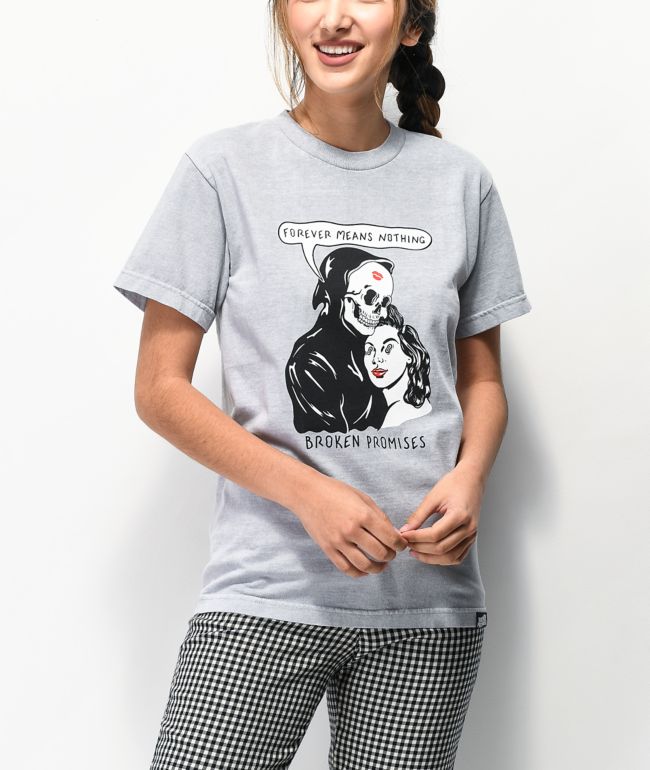 Broken Promises Last Kiss Grey T-Shirt