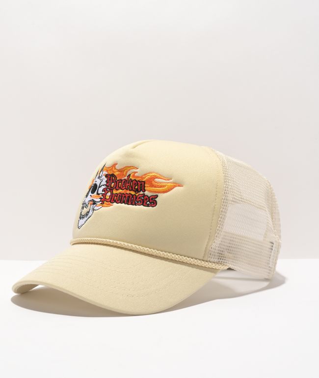Broken Promises Screamer Tan Trucker Hat