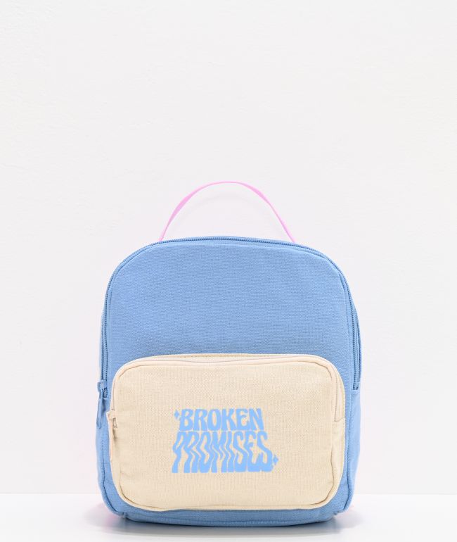 light blue mini backpack