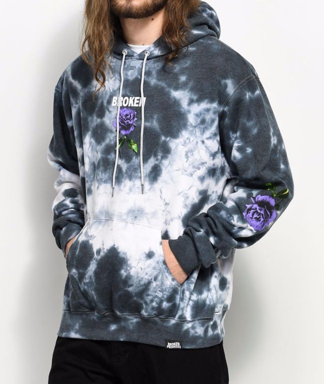 light grey tie dye hoodie