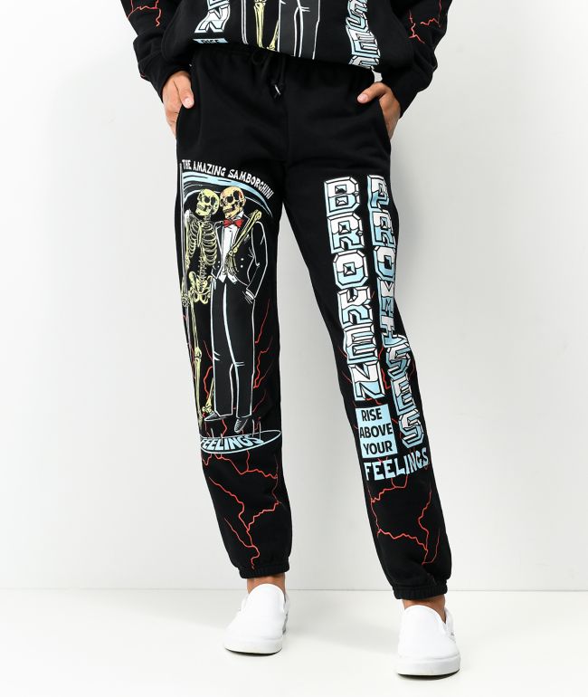 Broken Promises x Samborghini Assistant Black Sweatpants