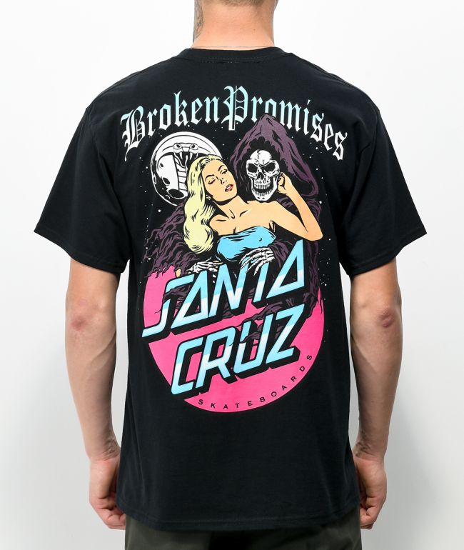 Broken Promises x Santa Cruz Smother Black T-Shirt