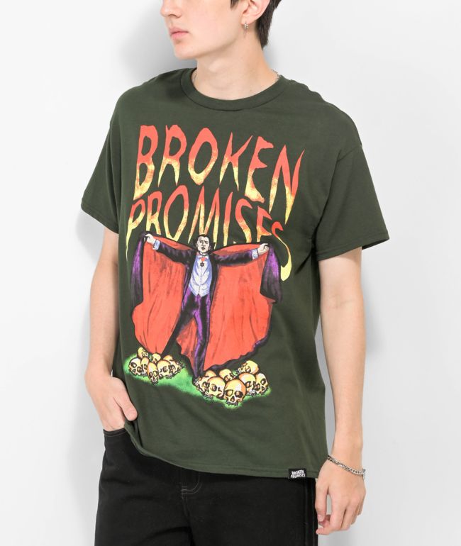 Broken Promises x Universal Love Sucks Forest Green T-Shirt