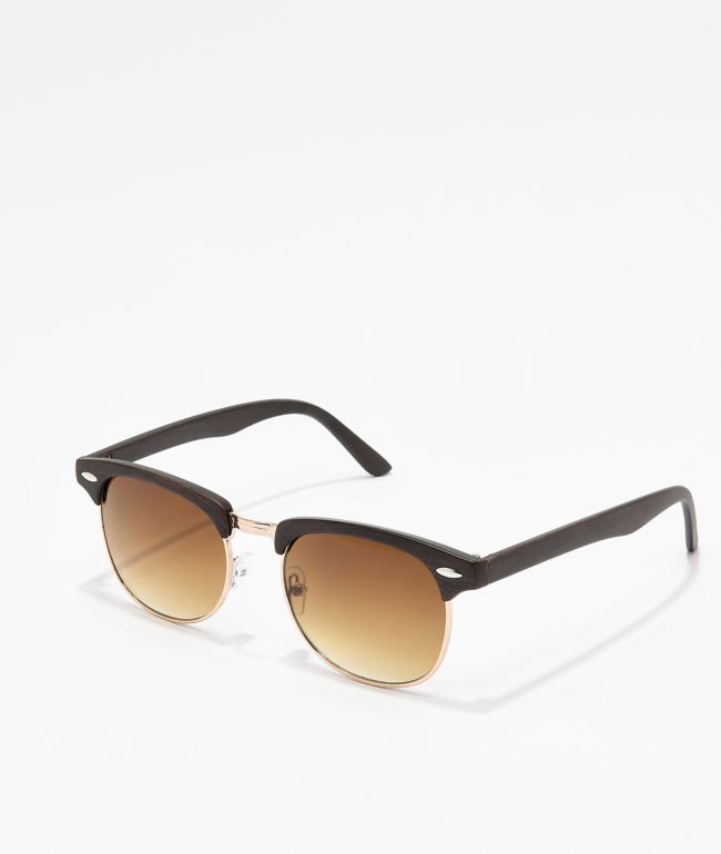 clubmaster sunglasses brown