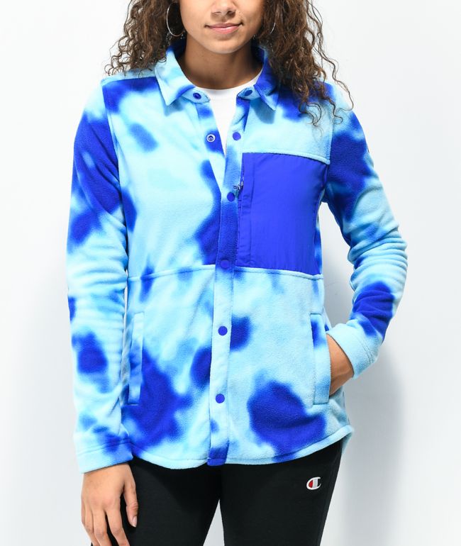 Burton Hearth Blue Tie Dye Snap-Up 