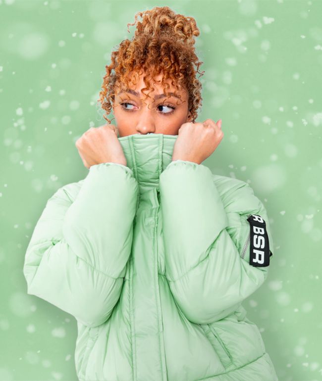 puffer green jacket