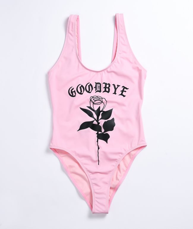 By Samii Ryan Goodbye Rose Pink One Piece Swimsuit