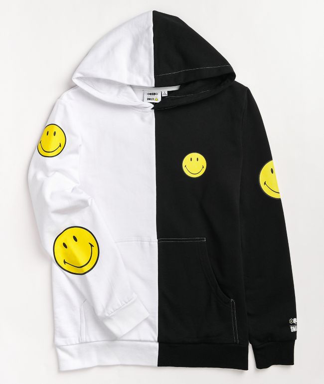 be happy split hoodie