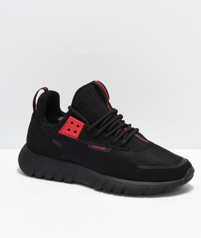 CU4TRO Striker Ben Baller Black Knit Shoes Zumiez
