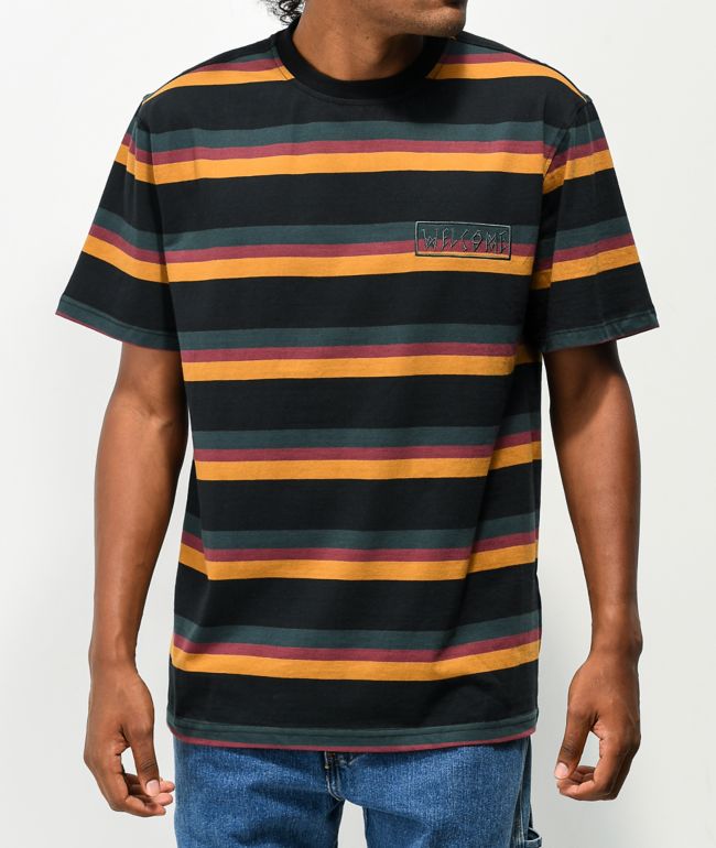 Camiseta Welcome Medius negra rayada