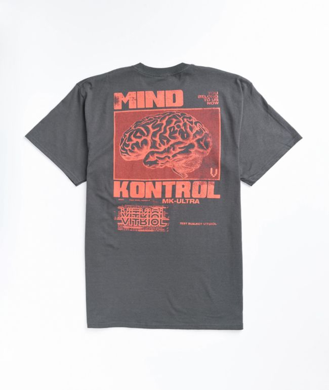 Camiseta color carbón Vitriol Mind Kontrol