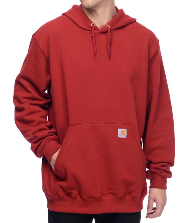 Carhartt hoodie red clearance