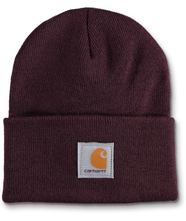 Deep wine carhartt beanie clearance