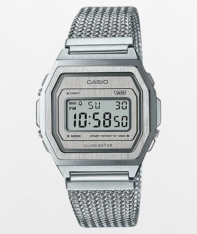 Casio Vintage Silver Digital Watch