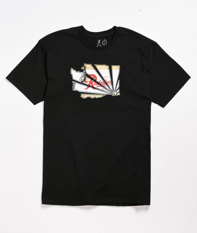 Casual Industrees x Rainier Beer Brah Black T-Shirt