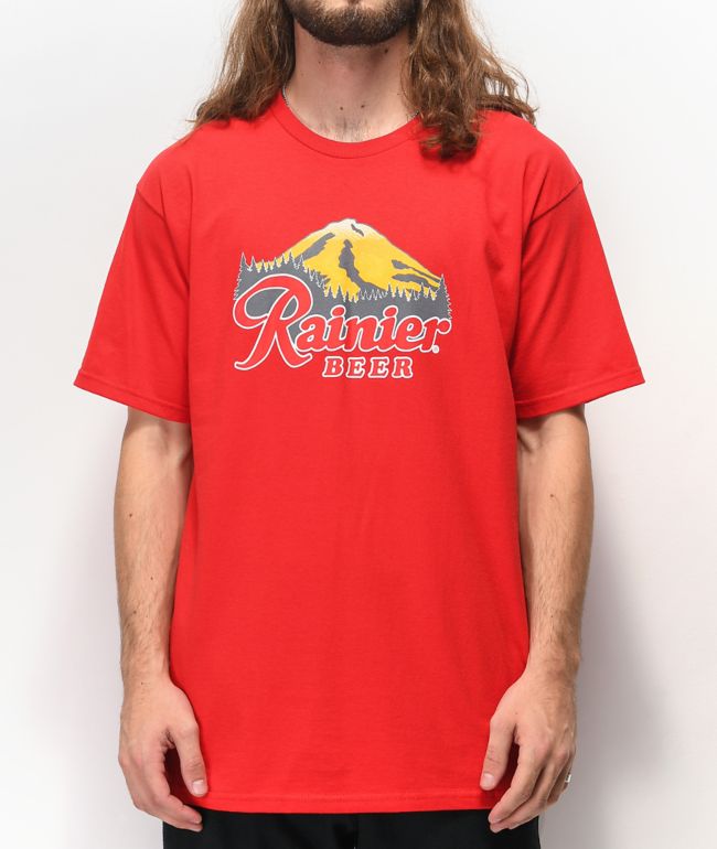 Casual Industrees X Rainier Rainbeer Red T Shirt Zumiez