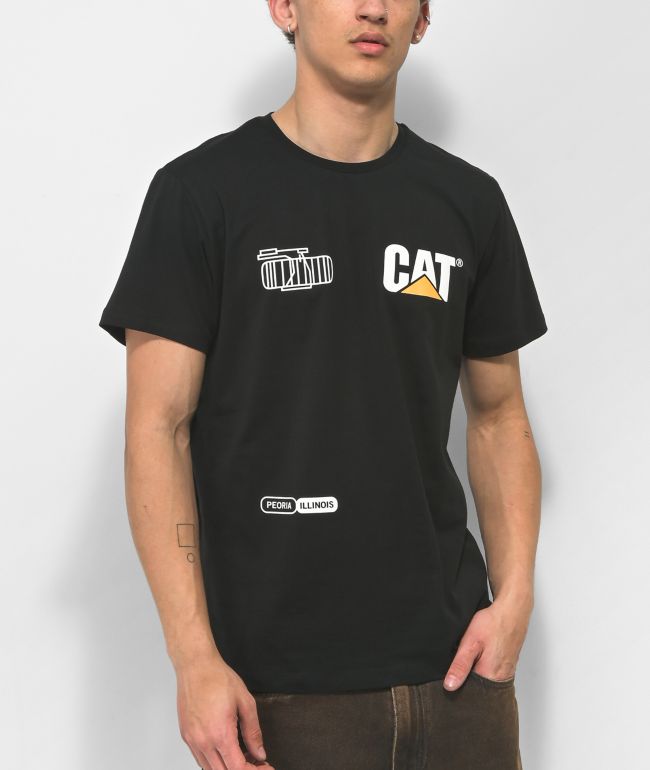 Caterpillar Logo Black T-Shirt 