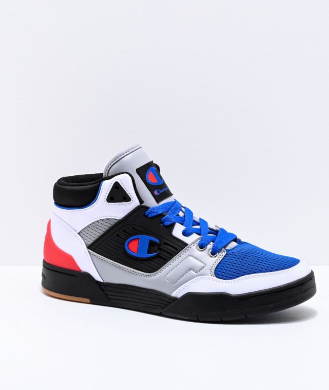 Red and blue champion shoes clearance